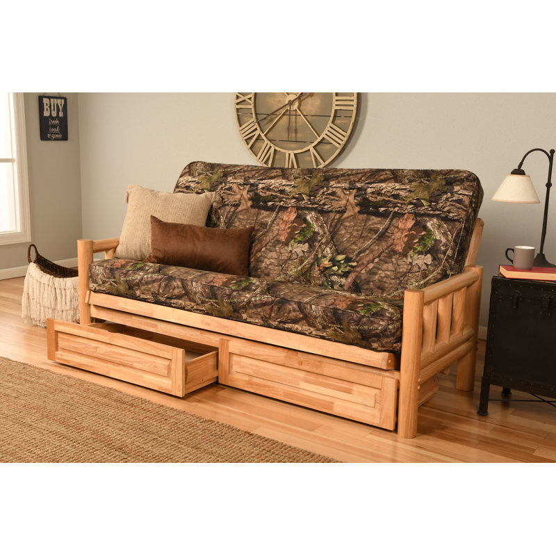 Millwood Pines Warlo Full Loose Back Futon and Mattress Wayfair